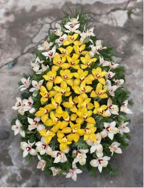 Coroana funerara din Orhidee